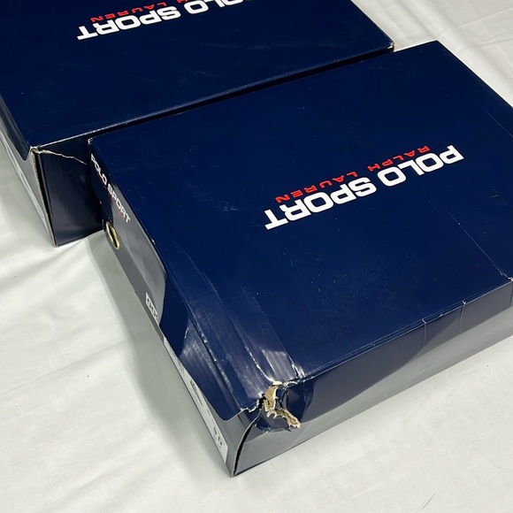 Ralph Lauren Polo Sport Mens shoes BlackYellow PS100 High Top RL Made in Vietnam - Picture 15 of 16